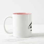 ヨガの姿勢の彼女のためのパーソナライズなギフトのマグ ツートーンマグカップ (左)