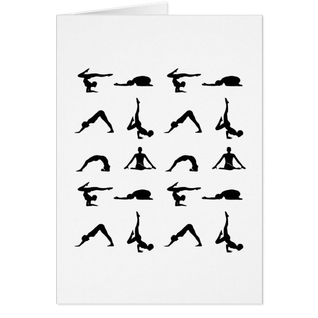 ヨガの姿勢 (正面)