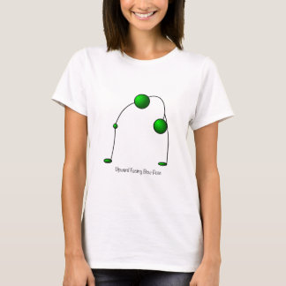 ヨガの姿勢-上向きの表面仕上げの弓姿勢 Tシャツ