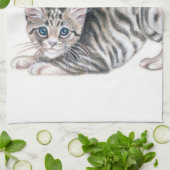 ヨガの子ネコ キッチンタオル (折り畳み)