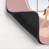 ヨガの少女 マウスパッド (コーナー)