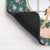 ヨガの少女 マウスパッド (コーナー)