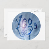 ヨガの屋外雲 ポストカード (正面/裏面)