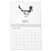 ヨガの年 カレンダー (3月 2026)