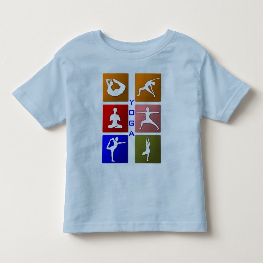 ヨガの幼児のワイシャツ トドラーTシャツ (正面)