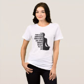 ヨガの引用:思いやりと優しさを実践する トライブレンドTシャツ (正面全面)