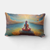 ヨガの形をした小さな枕 ランバークッション (裏面)