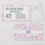 ヨガの恋人 名刺 (正面/裏面)