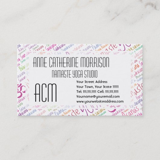 ヨガの恋人 名刺 (正面)