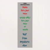 ヨガの指示 ヨガマット (裏面)