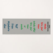 ヨガの指示 ヨガマット (正面(横))