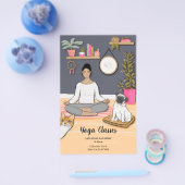 ヨガの授業 チラシ (シングル)
