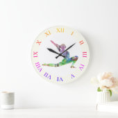ヨガの時 ラージ壁時計 (ホーム)