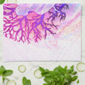 ヨガの木のパステルの虹 キッチンタオル (折り畳み)