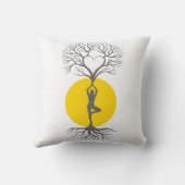 ヨガの枕生命の樹 クッション (裏面)