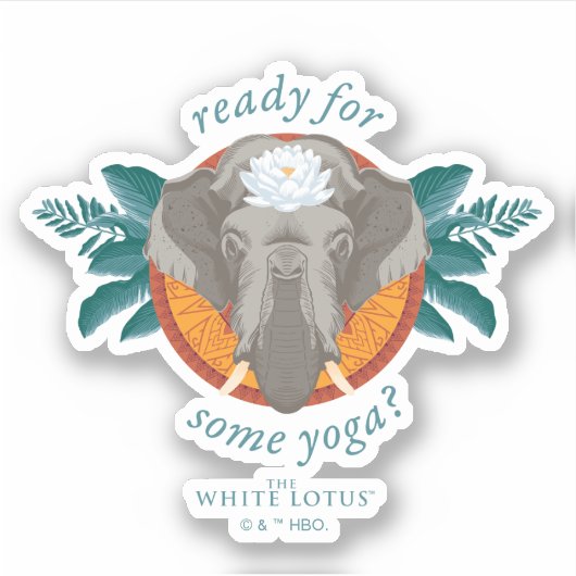 ヨガの準備は？ – 白蓮 シール (正面)