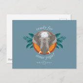 ヨガの準備は？ – 白蓮 ポストカード (正面/裏面)