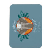 ヨガの準備は？ – 白蓮 マグネット (縦)