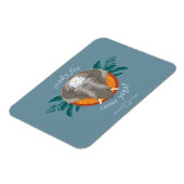 ヨガの準備は？ – 白蓮 マグネット (左側)