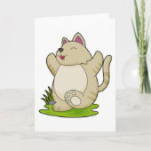 ヨガの猫 カード (正面)