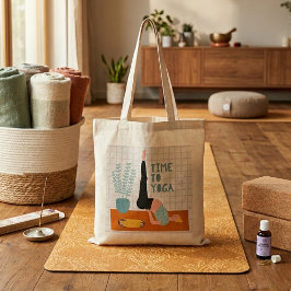 ヨガの甘いトートバッグ図解入りの、写真付きのに時間 トートバッグ