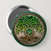 ヨガの生命の樹 缶バッジ (正面&裏面)