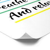 ヨガの瞑想がポスターを吸い出す ポスター (角)