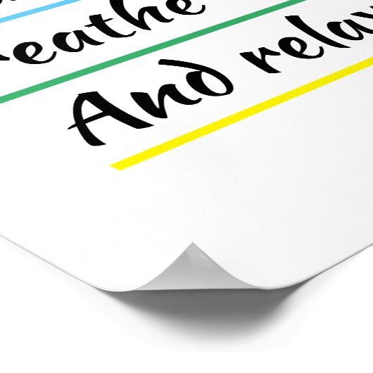 ヨガの瞑想がポスターを吸い出す ポスター (角)