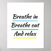 ヨガの瞑想がポスターを吸い出す ポスター (正面)