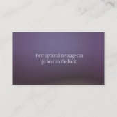 ヨガの紫色の平和生命の樹 名刺