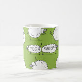 ヨガの羊:お洒落スケッチおもしろい。 コーヒーマグカップ (中央)