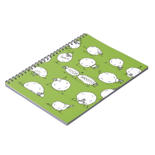 ヨガの羊:お洒落スケッチおもしろい。 ノートブック (左側)