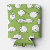 ヨガの羊：お洒落スケッチおもしろい。 缶クーラー (裏面)