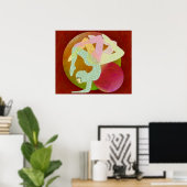 ヨガの花 ポスター (ホームオフィス)