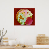 ヨガの花 ポスター (キッチン)