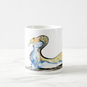 ヨガの芸術のマグ-コブラの姿勢 コーヒーマグカップ (中央)