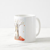 ヨガの芸術のマグ-木の姿勢 コーヒーマグカップ (正面右)