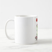 ヨガの芸術-背骨のねじれ コーヒーマグカップ (左)