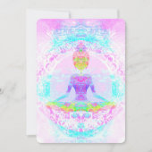 ヨガの蓮華座。招待 招待状 (正面)