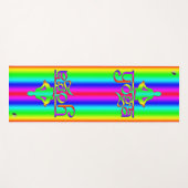 ヨガの虹の意図 ヨガマット (正面(横))