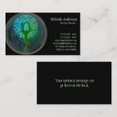 ヨガの調和の生命の樹 名刺 (正面/裏面)