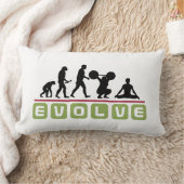 ヨガの進化の人 ランバークッション (ブランケット)