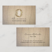 ヨガの金ゴールドのはすの花のスタイリッシュなペーパー治療のサロン 名刺 (正面/裏面)