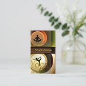 ヨガの黙想のスタジオの名刺 名刺 (スタンド正面)