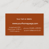 ヨガの黙想のスタジオの名刺 名刺 (裏面)