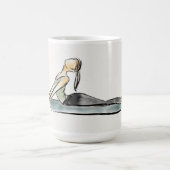 ヨガの"茶"マグ コーヒーマグカップ (中央)