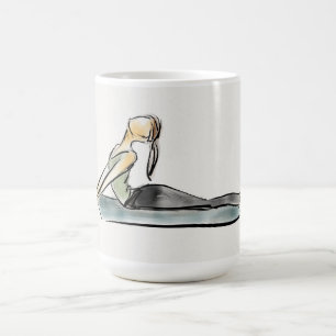 ヨガの"茶"マグ コーヒーマグカップ