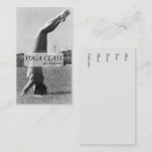 ヨガのHeadstandの姿勢のヴィンテージ 名刺 (正面/裏面)