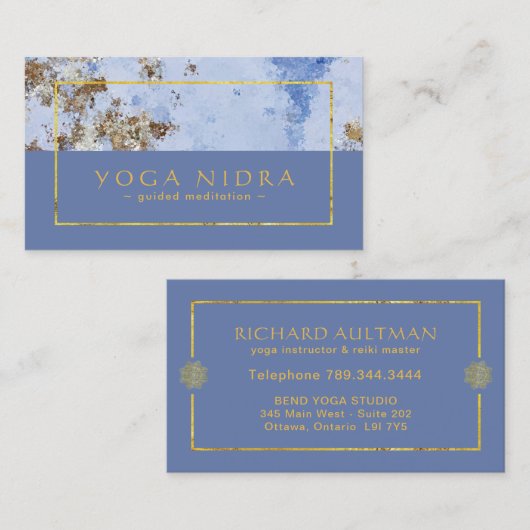 ヨガのNidraの名刺 名刺 (正面/裏面)
