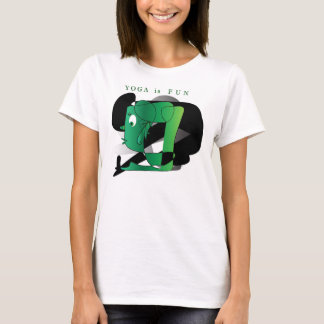 ヨガはおもしろいのTシャツです Tシャツ